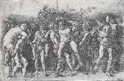 Andrea Mantegna A Bacchanal with Silenus oil painting artist